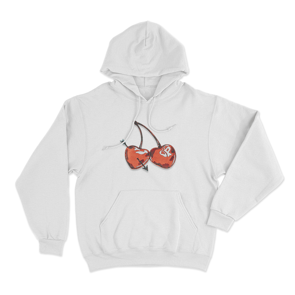 Cherries Crewneck Unisex Hoodie White Cherries Crewneck Unisex Hoodie White