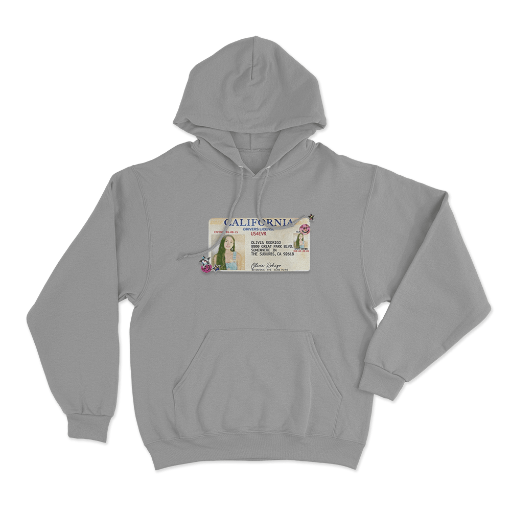 Drivers License 5 Year Anniversary Unisex Hoodie Grey Drivers License 5 Year Anniversary Unisex Hoodie Grey