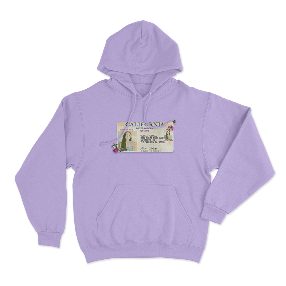 Drivers License 5 Year Anniversary Unisex Hoodie Purple Drivers License 5 Year Anniversary Unisex Hoodie Purple