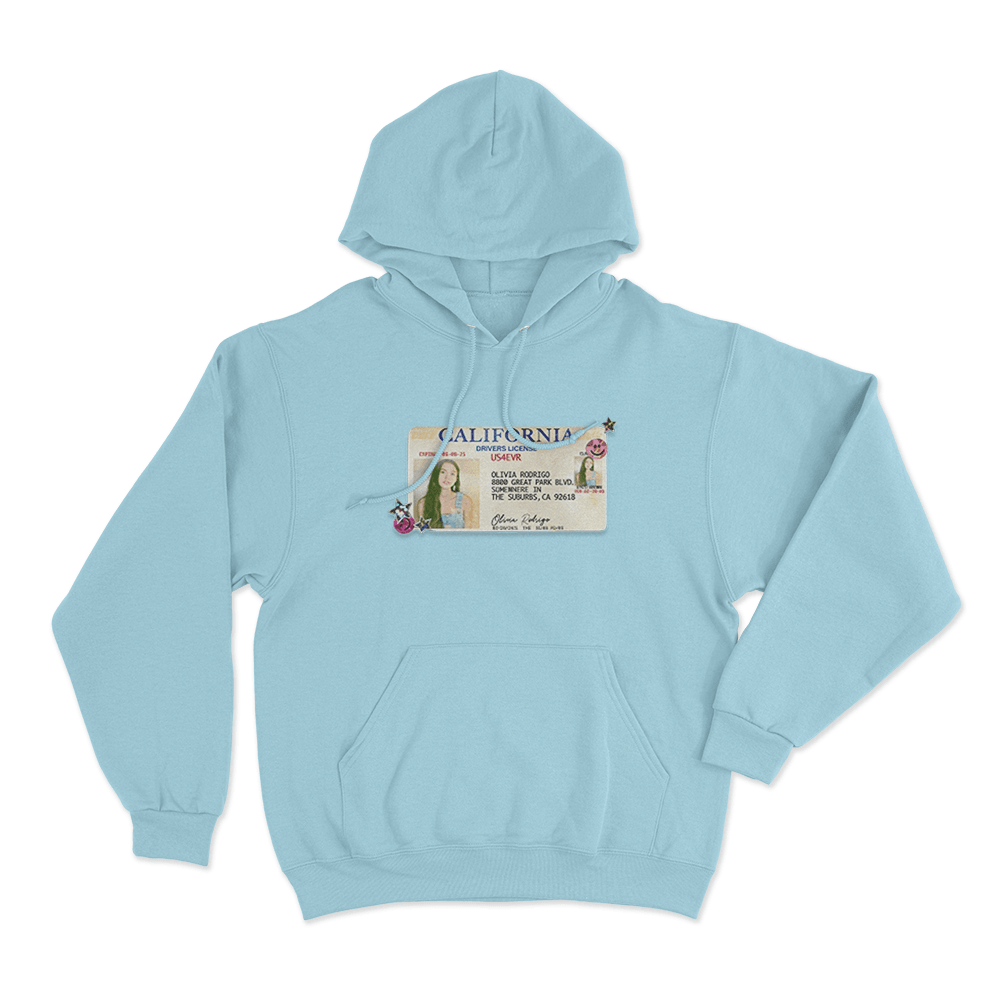 Drivers License 5 Year Anniversary Unisex Hoodie Sky Blue Drivers License 5 Year Anniversary Unisex Hoodie Sky Blue