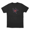 Heart Safety Pins Unisex T Shirt Black