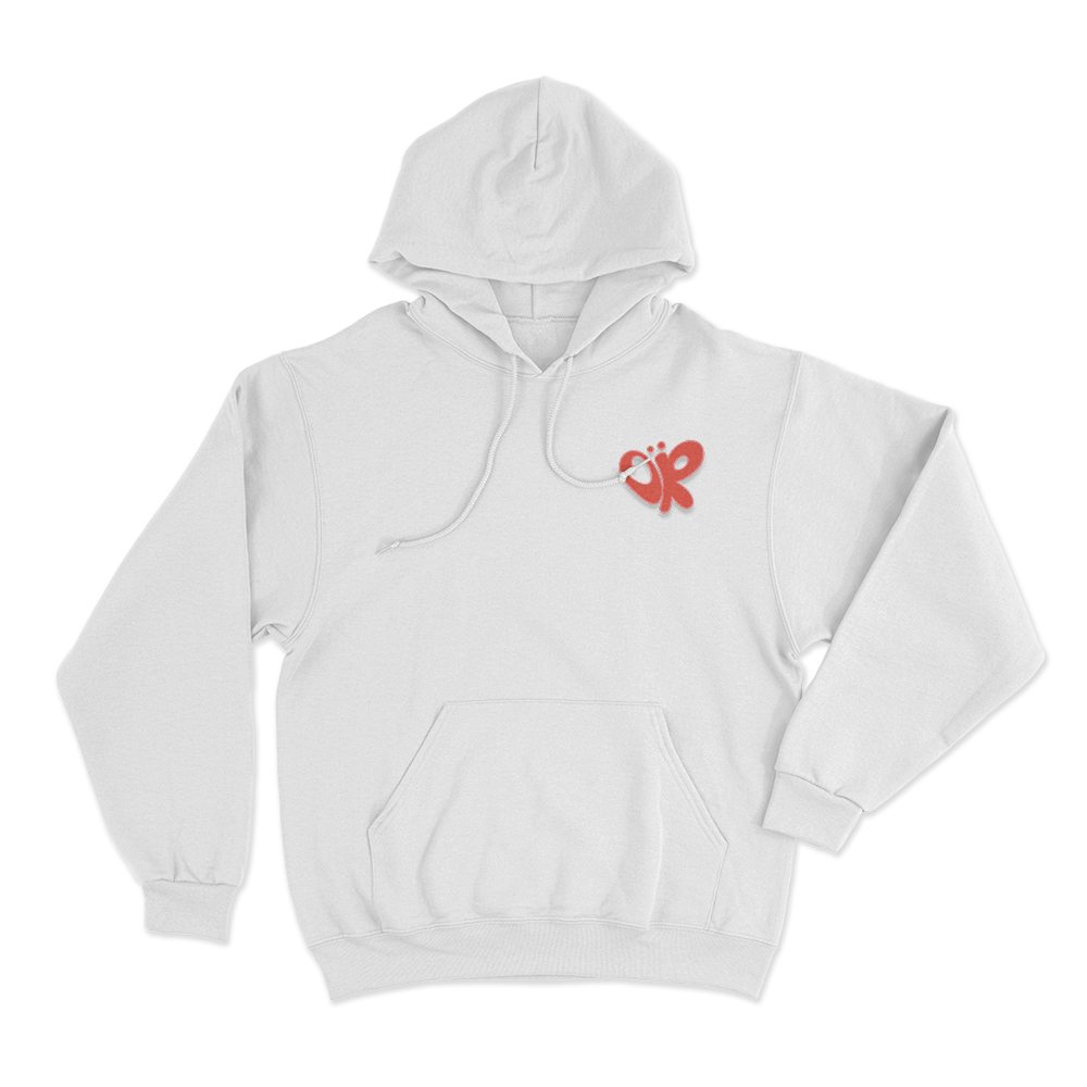 OR Butterfly Logo Unisex Hoodie White OR Butterfly Logo Unisex Hoodie White