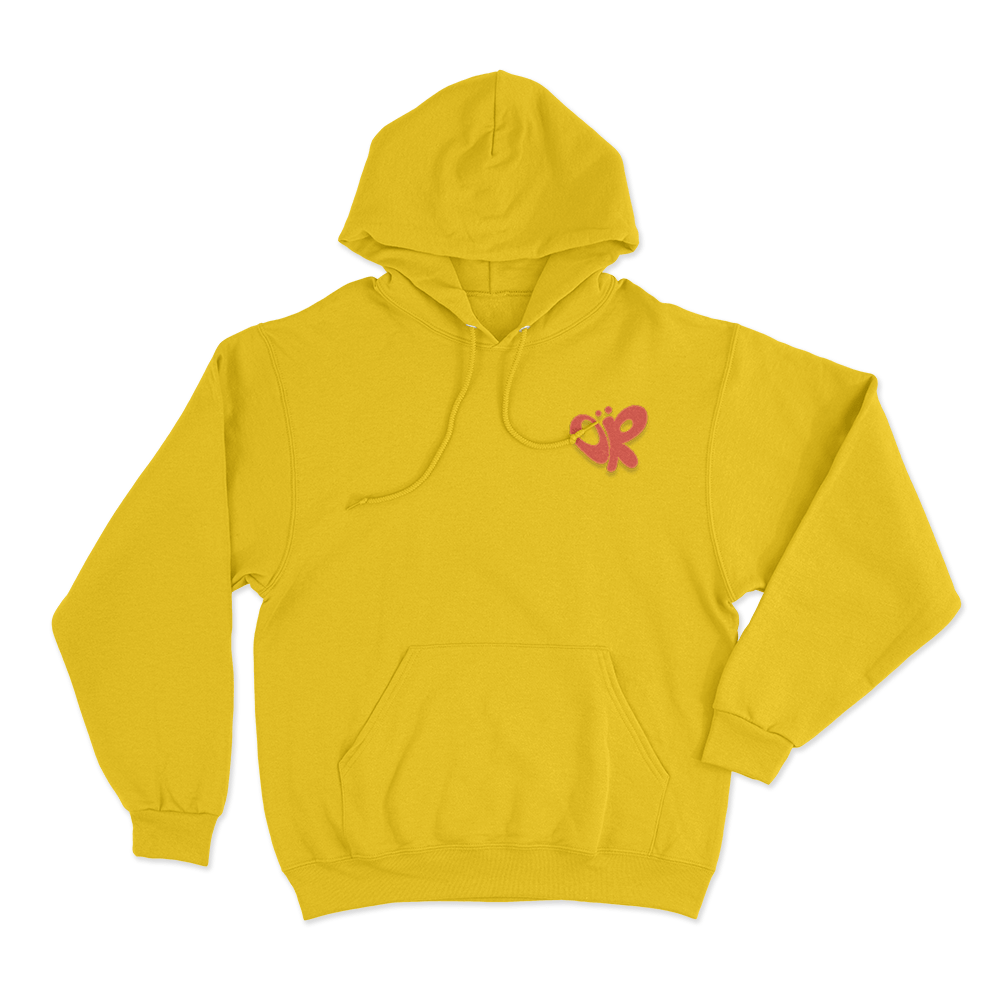 OR Butterfly Logo Unisex Hoodie Yellow OR Butterfly Logo Unisex Hoodie Yellow