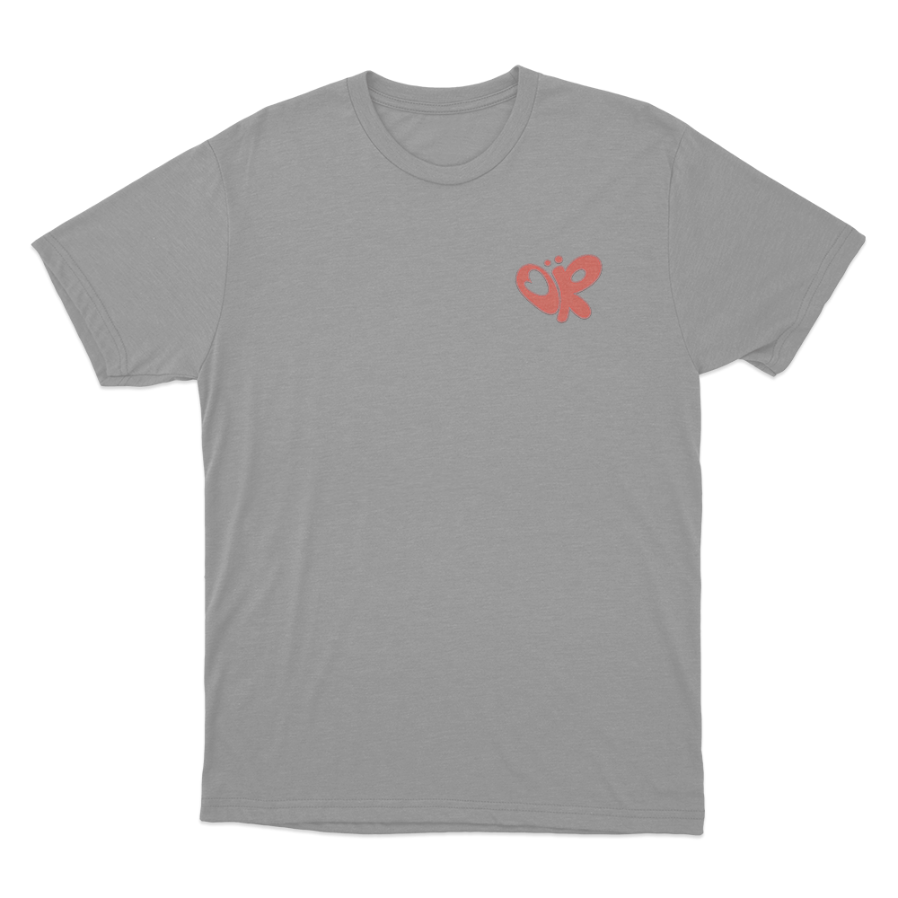 OR Butterfly Logo Unisex T Shirt Grey OR Butterfly Logo Unisex T Shirt Grey