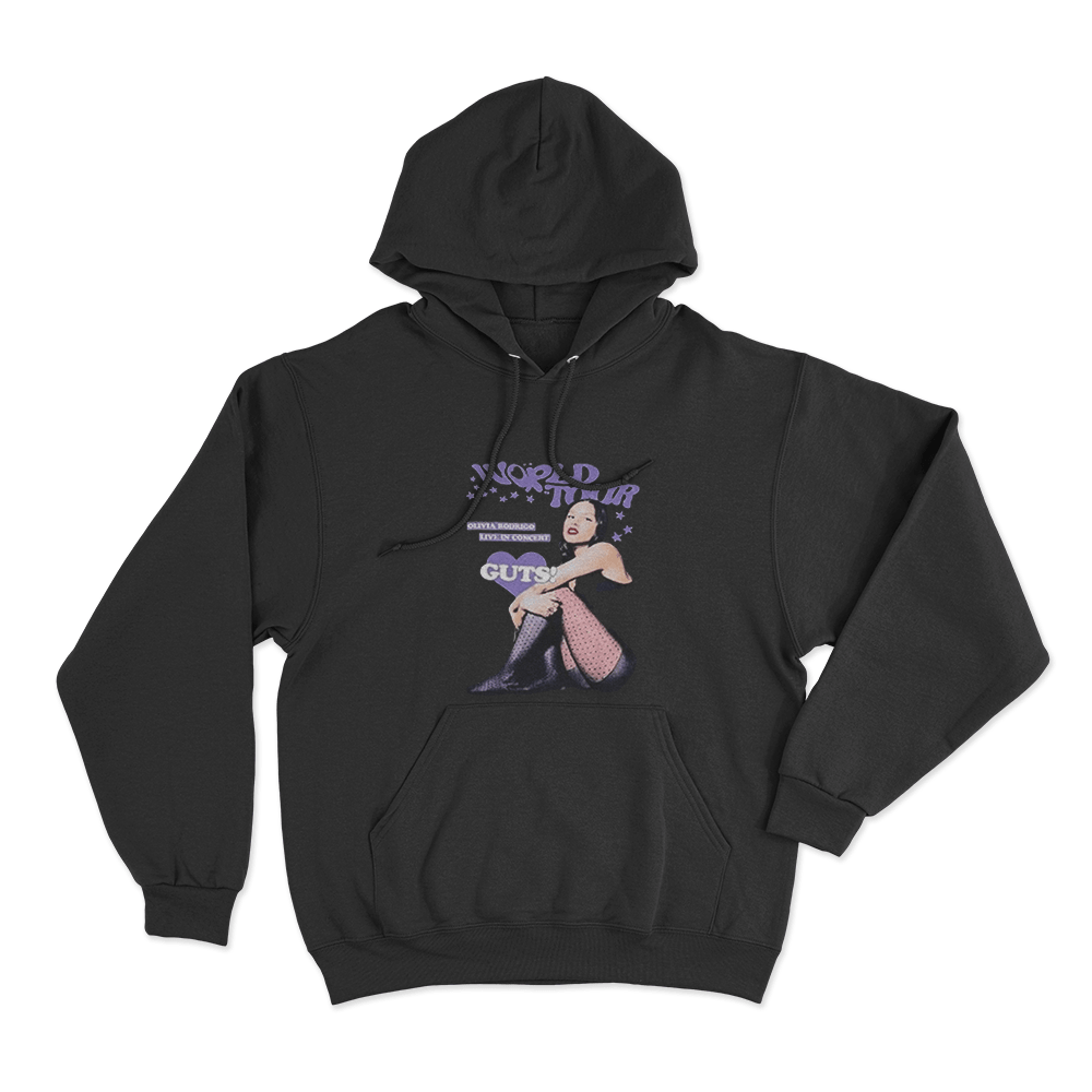 Olivia Rodrigo GUTS Tour Unisex Hoodie Black Olivia Rodrigo GUTS Tour Unisex Hoodie Black